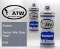 Preview: Subaru, Harbor Mist Gray Pearl, 8Y9: 400ml Sprühdose + 400ml Klarlack - Set, von ATW Autoteile West.